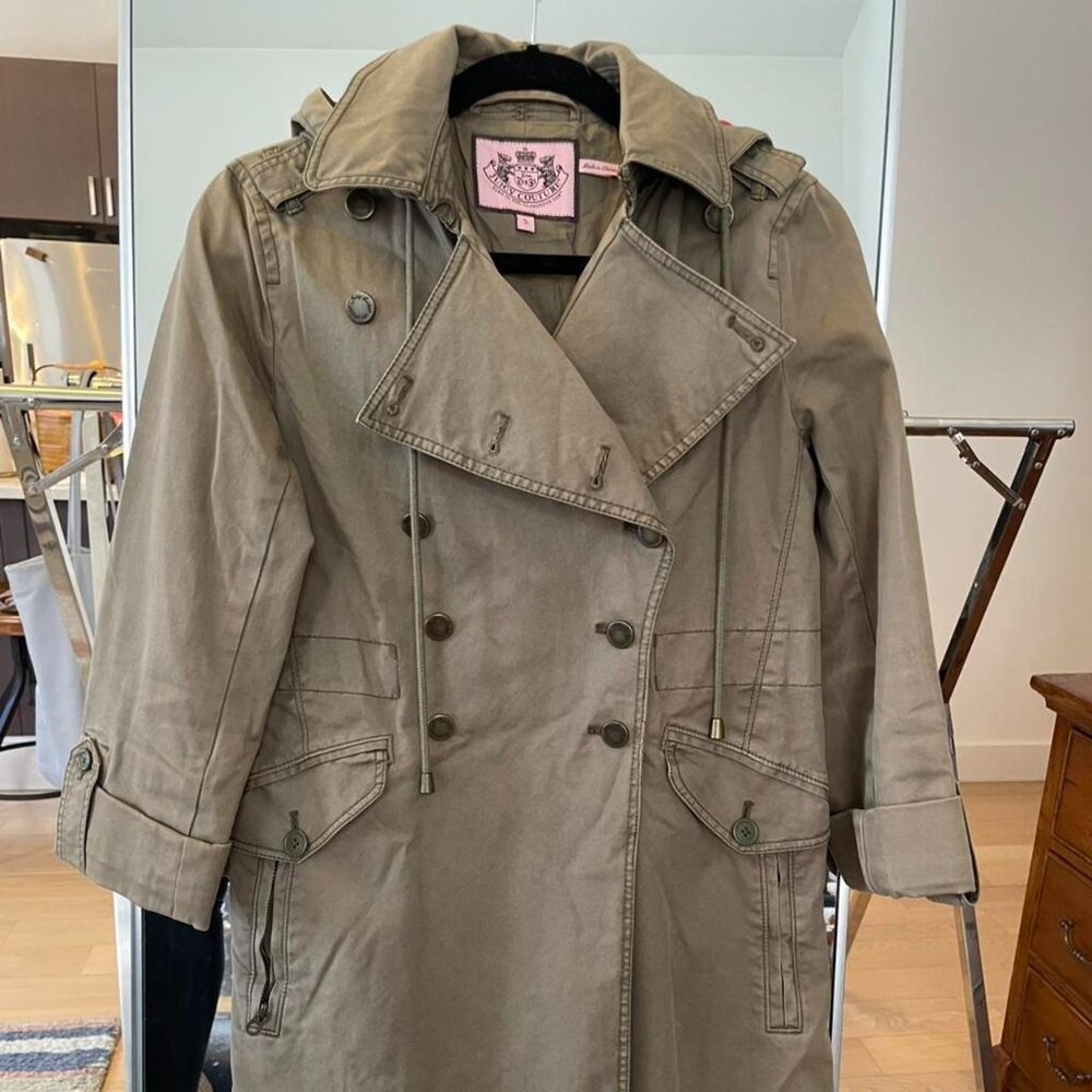 Vintage Green Buttoned Coat by Juicy Couture